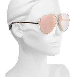 rag & bone 63mm Oversize Aviator Sunglasses
